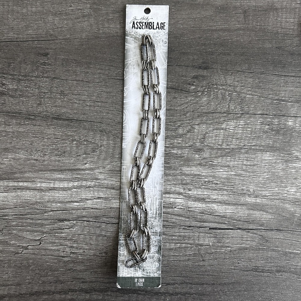 Tim Holtz Idea-ology Lot Label Tape Faucet Knobs Odds Ends Assemblage Chain New - Picture 2 of 10